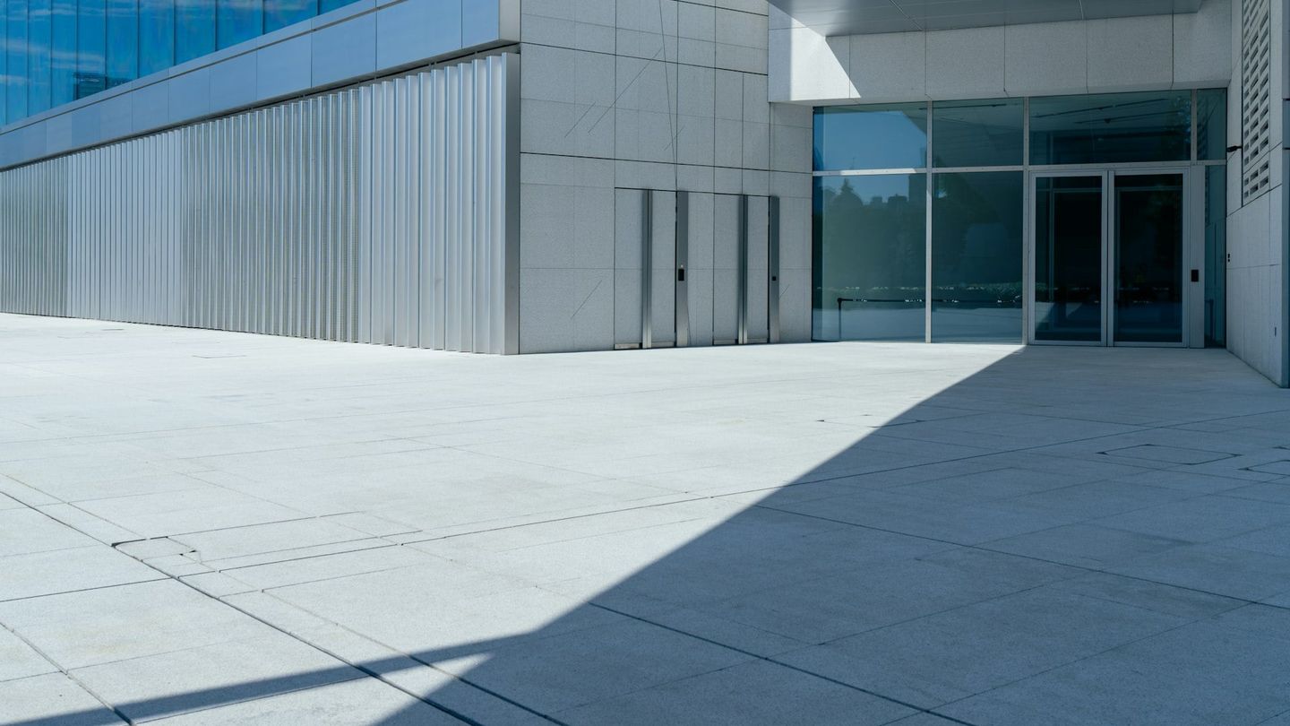 Bright modern office building exterior