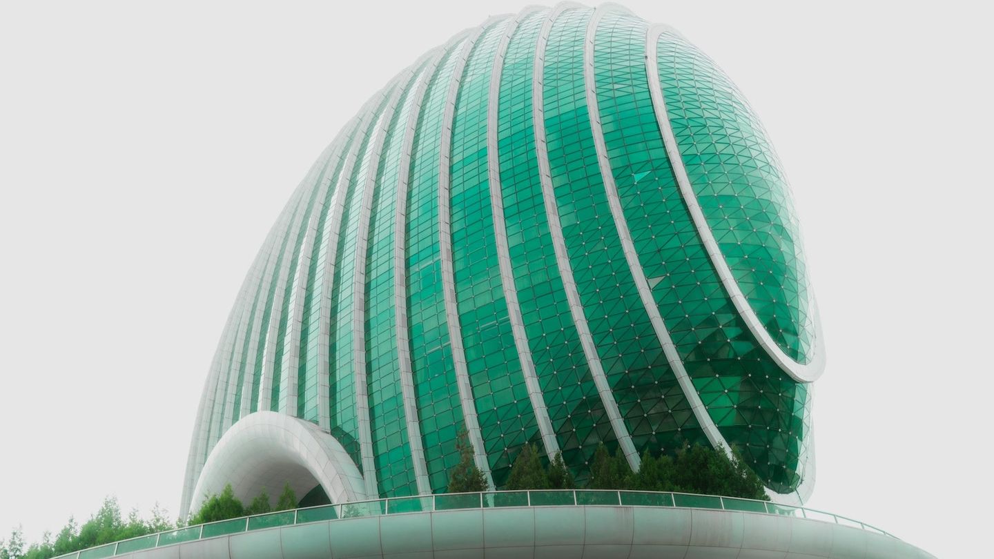 Bright modern office building exterior