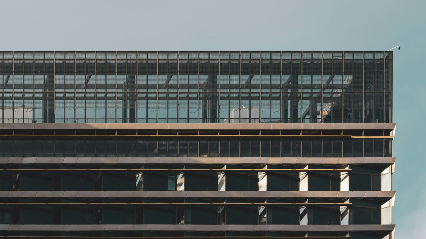 Bright modern office building exterior