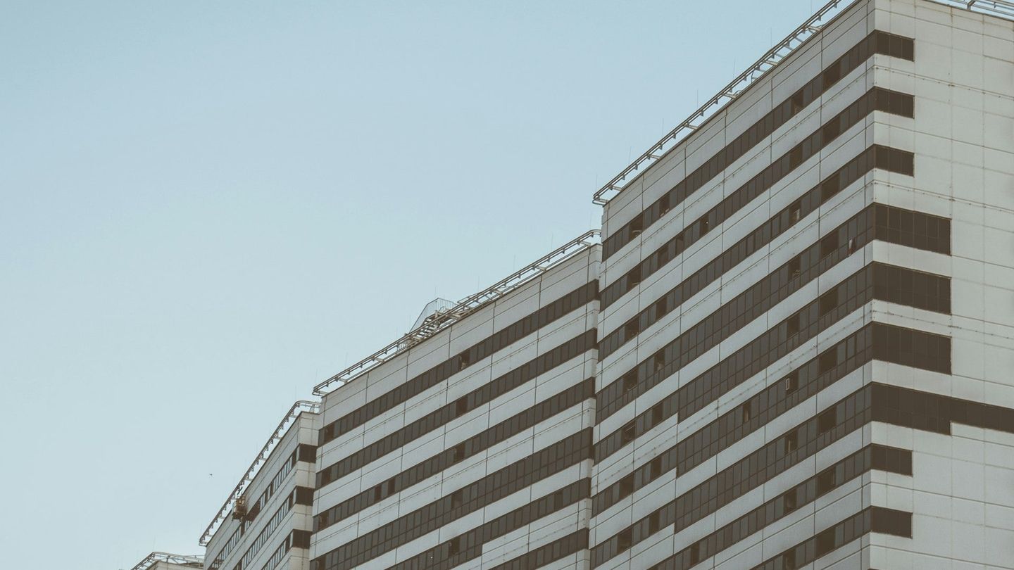 Bright modern office building exterior