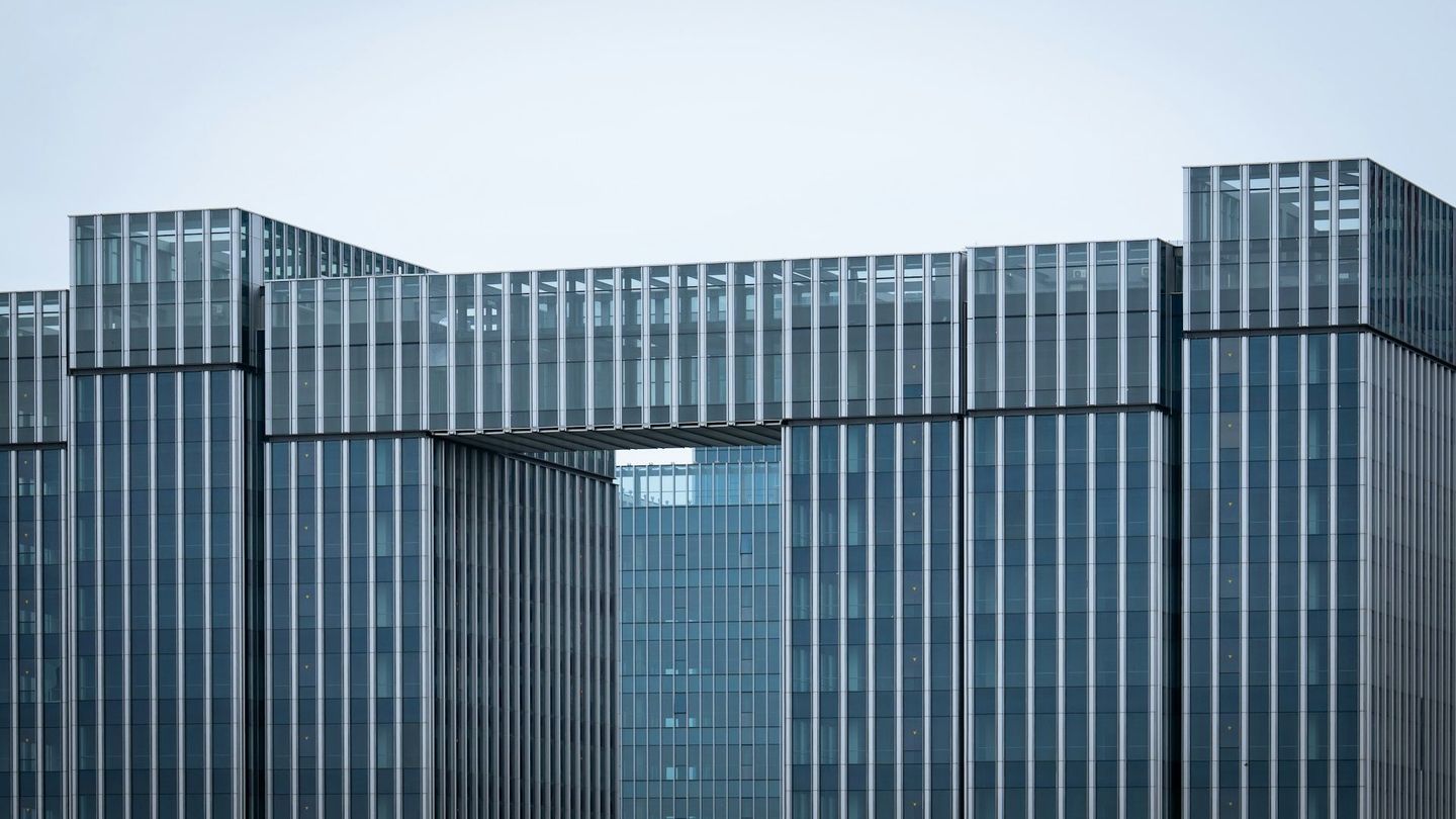 Bright modern office building exterior