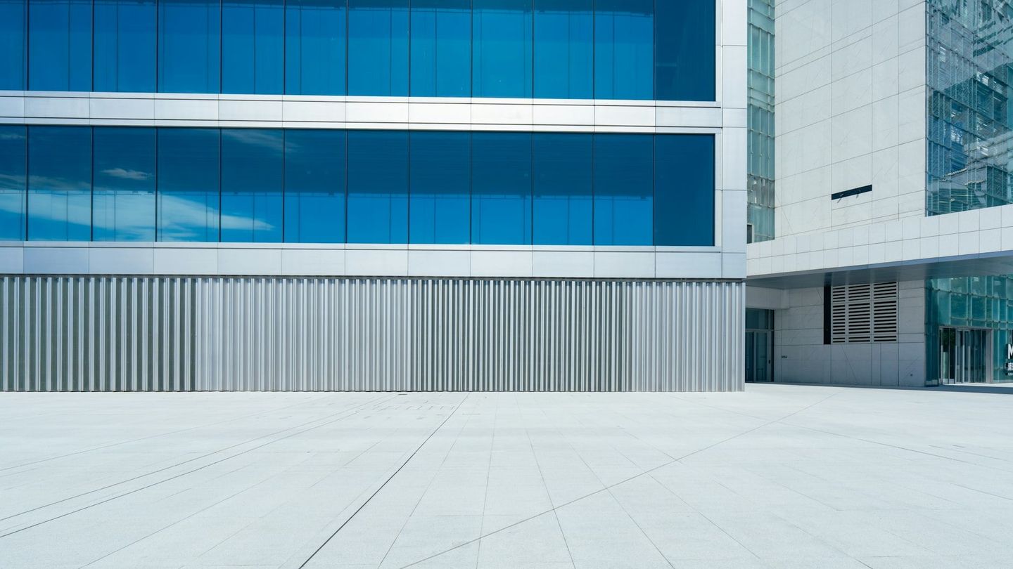 Bright modern office building exterior