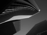 Modern skyscraper under bright daylight