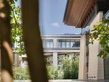 Bright modern office building exterior