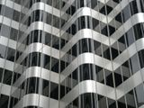 Modern skyscraper under bright daylight