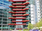 Bright modern office building exterior