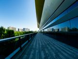 Bright modern office building exterior