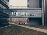 Bright modern office building exterior