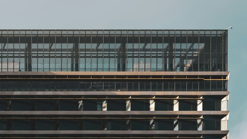 Bright modern office building exterior
