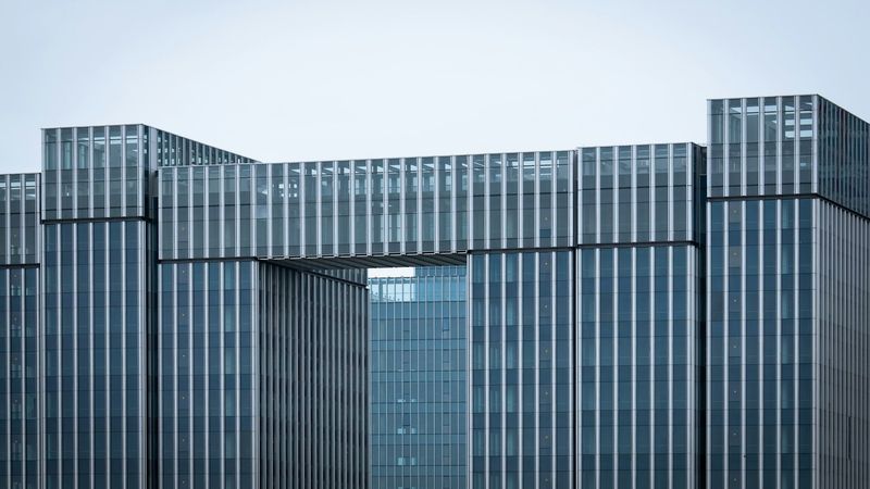 Bright modern office building exterior